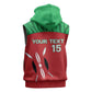 Custom Afro Athletics Kenya Sleeveless Hoodie Kenyan Runner - Maasai Shield - African Pride