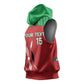 Custom Afro Athletics Kenya Sleeveless Hoodie Kenyan Runner - Maasai Shield - African Pride