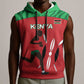 Custom Afro Athletics Kenya Sleeveless Hoodie Kenyan Runner - Maasai Shield - African Pride