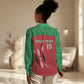 Custom Afro Athletics Kenya Women Casual Shirt Kenyan Runner - Maasai Shield LT15