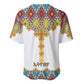Happy Ethiopian Timkat Baseball Jersey Cross Mix Tilet Pattern