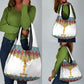 Happy Ethiopian Timkat Grocery Bag Cross Mix Tilet Pattern