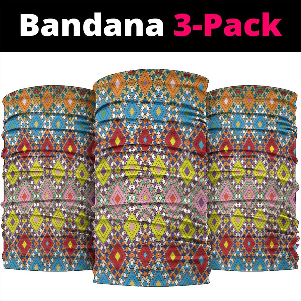 Happy Ethiopian Timkat Neck Gaiter Cross Mix Tilet Pattern - African Pride