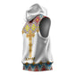 Happy Ethiopian Timkat Sleeveless Hoodie Cross Mix Tilet Pattern - African Pride