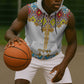 Happy Ethiopian Timkat Sleeveless Zip Hoodie Cross Mix Tilet Pattern - African Pride