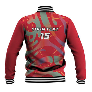 Afro Namibia Football Custom Baseball Jacket Go Namibia Warriors - Sporty Style