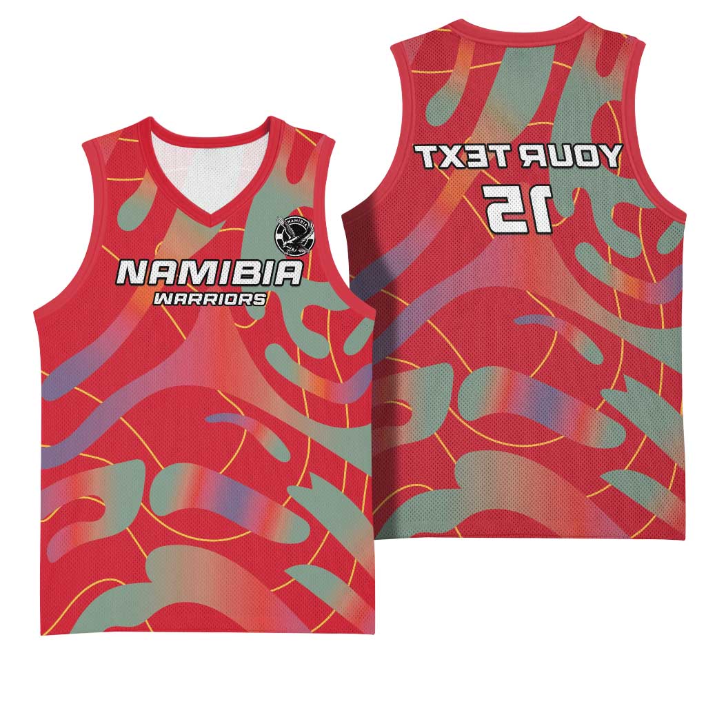 Afro Namibia Football Custom Basketball Jersey Go Namibia Warriors - Sporty Style - African Pride