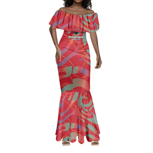 Afro Namibia Football Custom Mermaid Dress Go Namibia Warriors - Sporty Style