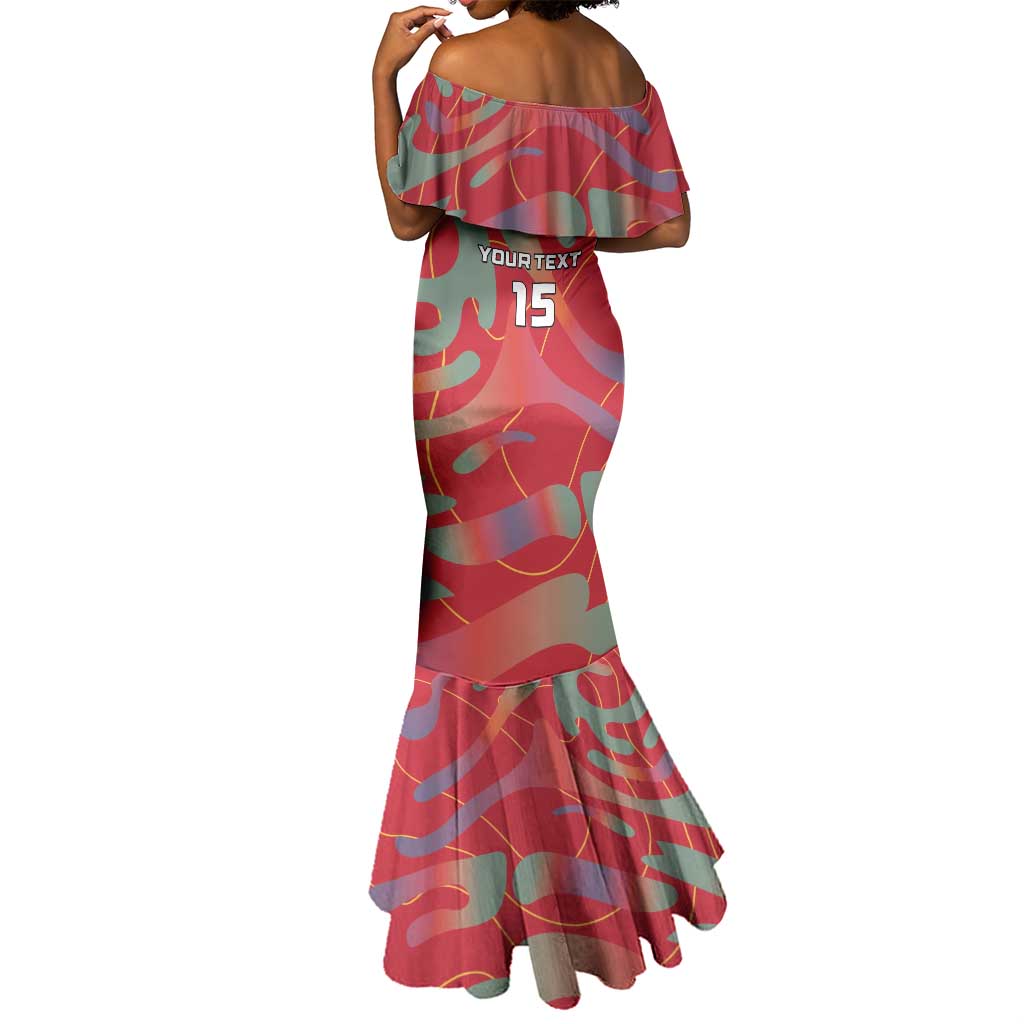 Afro Namibia Football Custom Mermaid Dress Go Namibia Warriors - Sporty Style