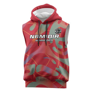 Afro Namibia Football Custom Sleeveless Hoodie Go Namibia Warriors - Sporty Style - African Pride