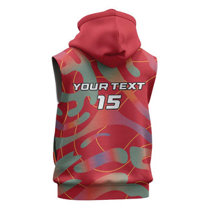 Afro Namibia Football Custom Sleeveless Hoodie Go Namibia Warriors - Sporty Style - African Pride