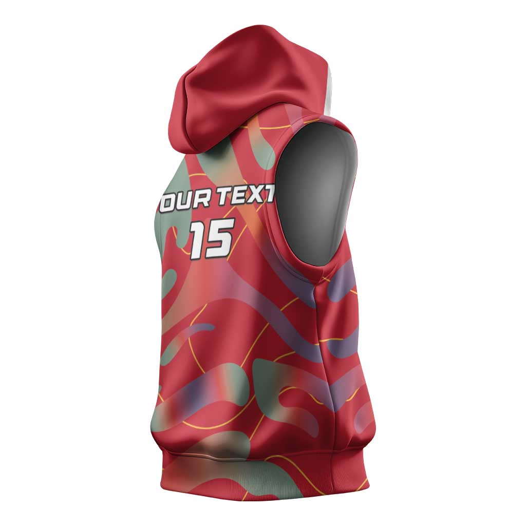 Afro Namibia Football Custom Sleeveless Hoodie Go Namibia Warriors - Sporty Style - African Pride