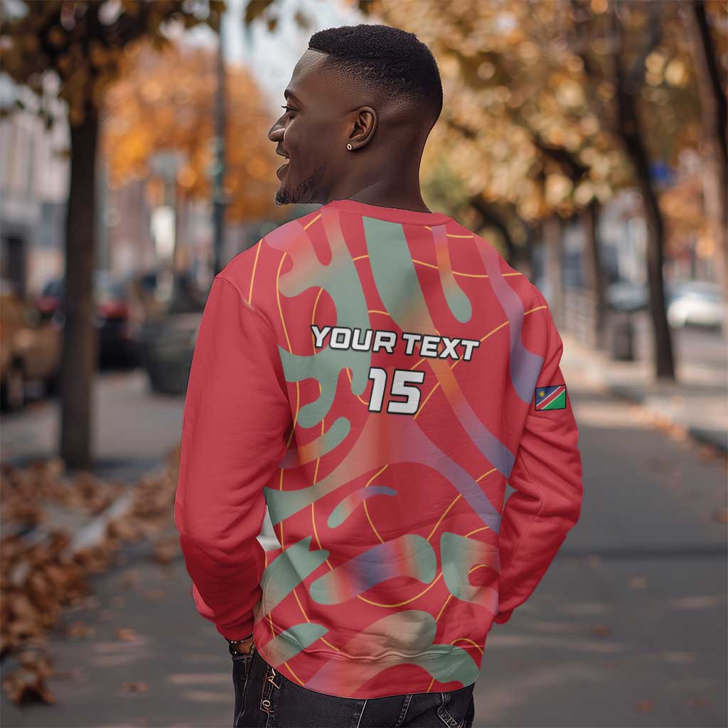 Afro Namibia Football Custom Sweatshirt Go Namibia Warriors - Sporty Style