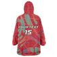 Afro Namibia Football Custom Wearable Blanket Hoodie Go Namibia Warriors - Sporty Style