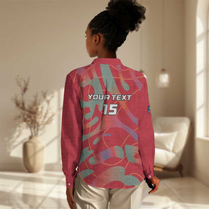 Afro Namibia Football Custom Women Casual Shirt Go Namibia Warriors - Sporty Style LT15
