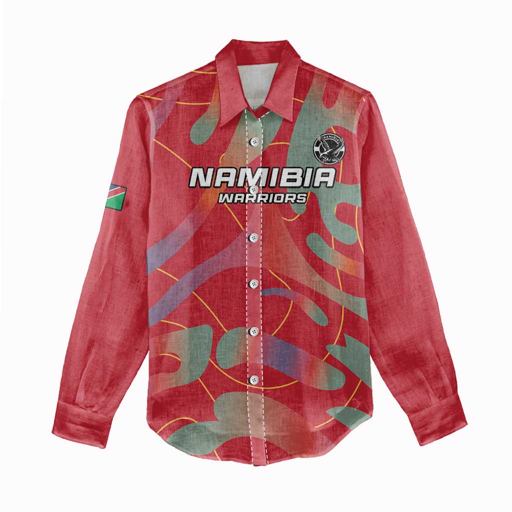 Afro Namibia Football Custom Women Casual Shirt Go Namibia Warriors - Sporty Style LT15