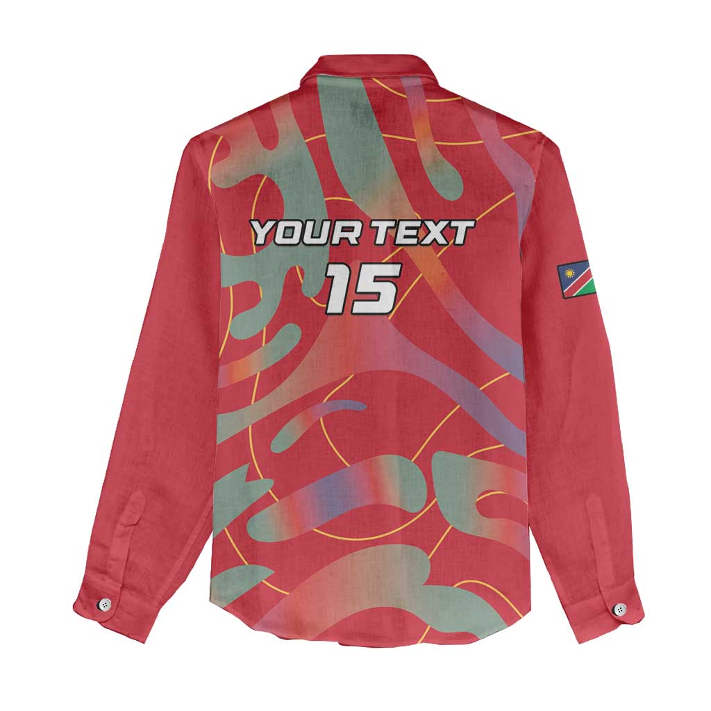 Afro Namibia Football Custom Women Casual Shirt Go Namibia Warriors - Sporty Style LT15