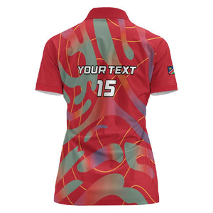 Afro Namibia Football Custom Women Polo Shirt Go Namibia Warriors - Sporty Style