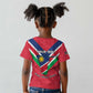 Personalised Namibia Kid T shirt Coat Of Arms With Flag Map - Happy Independence Day