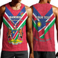 Personalised Namibia Men Tank Top Coat Of Arms With Flag Map - Happy Independence Day