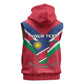 Personalised Namibia Sleeveless Hoodie Coat Of Arms With Flag Map - Happy Independence Day - African Pride