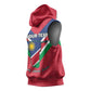 Personalised Namibia Sleeveless Hoodie Coat Of Arms With Flag Map - Happy Independence Day - African Pride