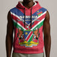 Personalised Namibia Sleeveless Hoodie Coat Of Arms With Flag Map - Happy Independence Day - African Pride
