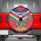 Personalised Namibia Spare Tire Cover Coat Of Arms With Flag Map - Happy Independence Day