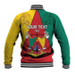 Personalised Cameroon National Day Baseball Jacket Lion Mix Coat Of Arms Style