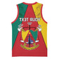 Personalised Cameroon National Day Basketball Jersey Lion Mix Coat Of Arms Style - African Pride