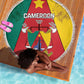 Cameroon National Day Beach Blanket Lion Mix Coat Of Arms Style