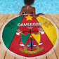 Cameroon National Day Beach Blanket Lion Mix Coat Of Arms Style