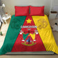 Cameroon National Day Bedding Set Lion Mix Coat Of Arms Style