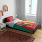 Cameroon National Day Bedding Set Lion Mix Coat Of Arms Style
