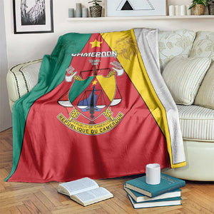 Cameroon National Day Blanket Lion Mix Coat Of Arms Style
