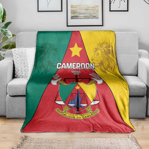 Cameroon National Day Blanket Lion Mix Coat Of Arms Style