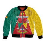 Personalised Cameroon National Day Bomber Jacket Lion Mix Coat Of Arms Style