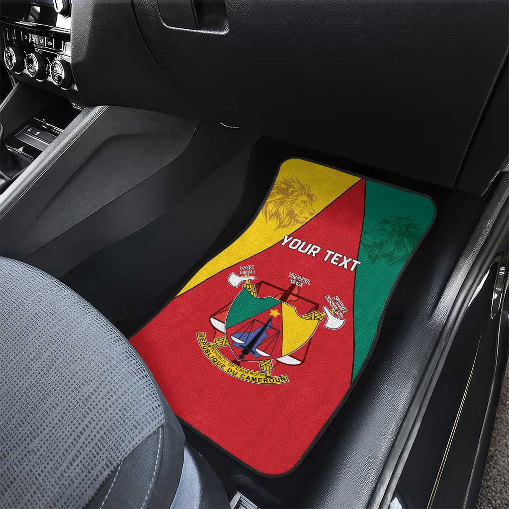 Cameroon National Day Car Mats Lion Mix Coat Of Arms Style