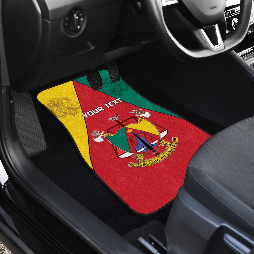 Cameroon National Day Car Mats Lion Mix Coat Of Arms Style