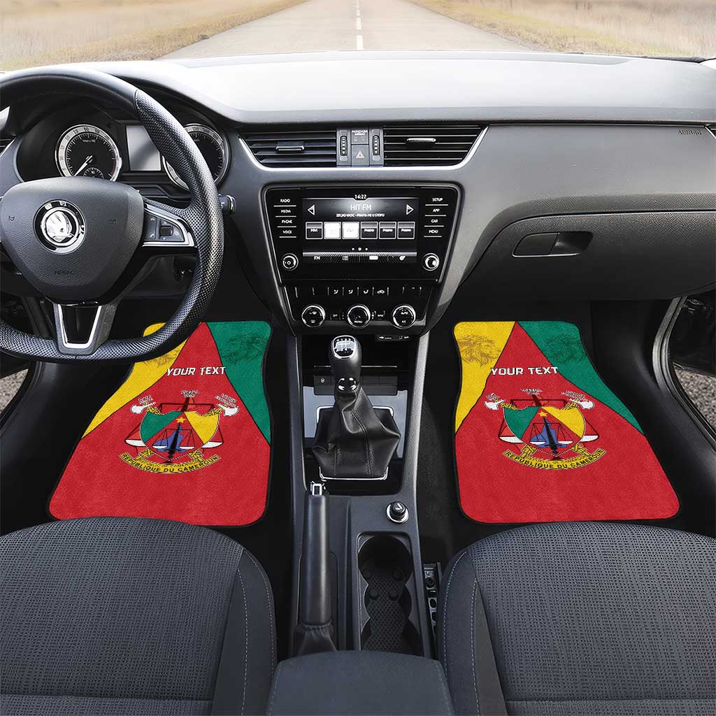 Cameroon National Day Car Mats Lion Mix Coat Of Arms Style