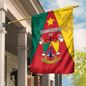 Cameroon National Day Garden Flag Lion Mix Coat Of Arms Style
