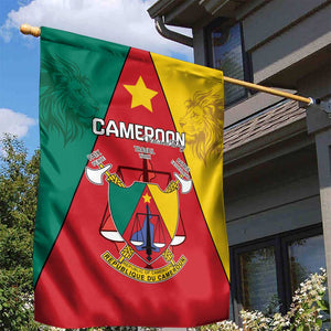 Cameroon National Day Garden Flag Lion Mix Coat Of Arms Style