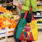 Cameroon National Day Grocery Bag Lion Mix Coat Of Arms Style