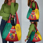 Cameroon National Day Grocery Bag Lion Mix Coat Of Arms Style