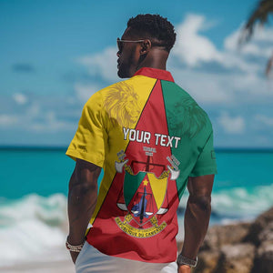 Personalised Cameroon National Day Hawaiian Shirt Lion Mix Coat Of Arms Style