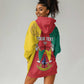 Personalised Cameroon National Day Hoodie Dress Lion Mix Coat Of Arms Style