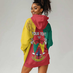 Personalised Cameroon National Day Hoodie Dress Lion Mix Coat Of Arms Style