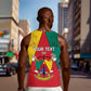 Personalised Cameroon National Day Men Tank Top Lion Mix Coat Of Arms Style