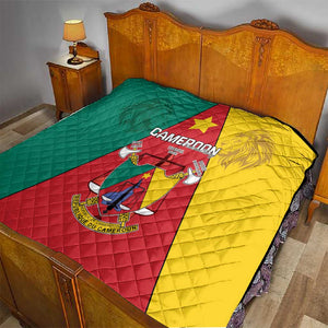 Cameroon National Day Quilt Lion Mix Coat Of Arms Style