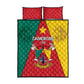 Cameroon National Day Quilt Bed Set Lion Mix Coat Of Arms Style